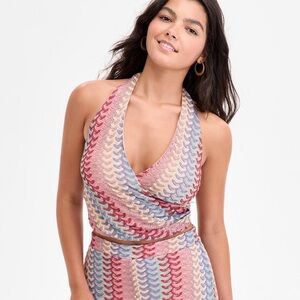 Guess Multicolor Halter Swim Coverup